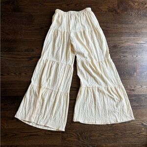 Off white long boho pants